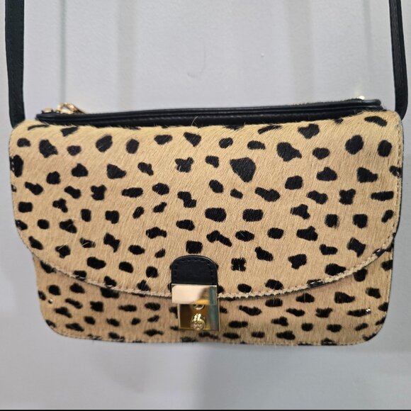 Tory Burch Priscilla Calf Hair Cheetah Crossbody Bag - EUC - Picture 2 of 10